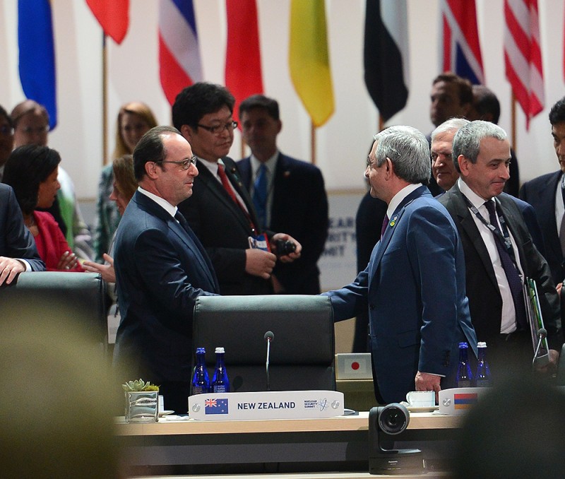 Nuclear Security Summit Sargsyan Hollande