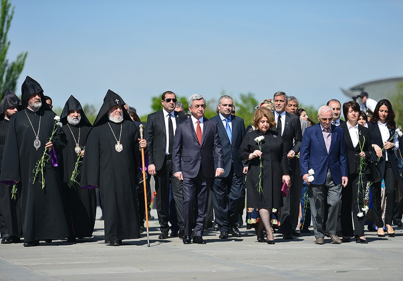 Serzh Sargsyan Tsitsernakaberd 1
