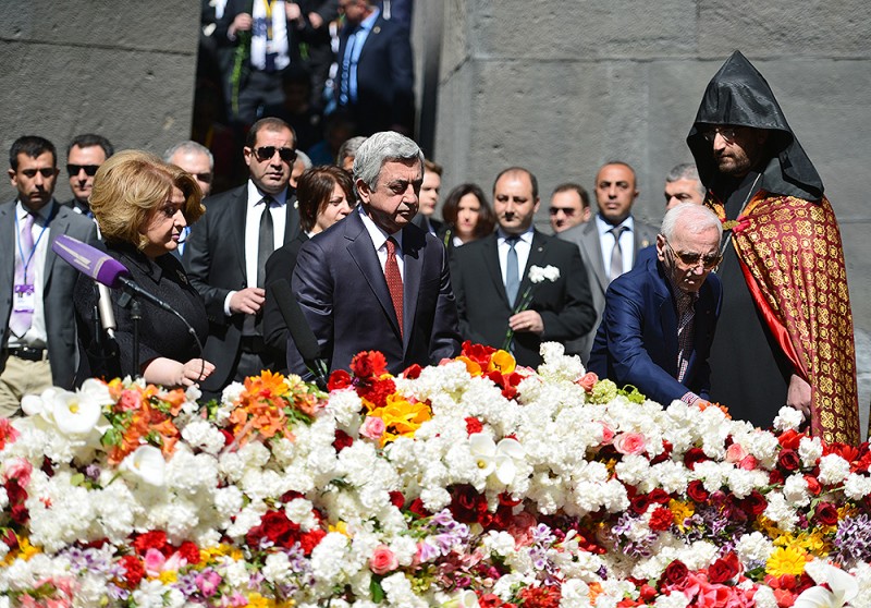 Serzh Sargsyan Tsitsernakaberd 16