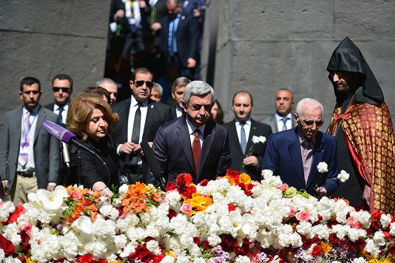 Serzh Sargsyan Tsitsernakaberd 17
