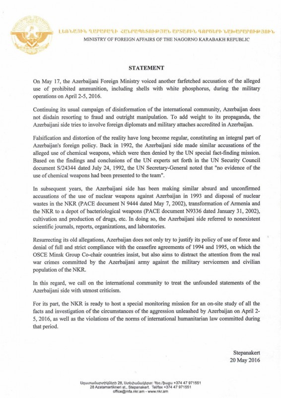 NKR statement UN