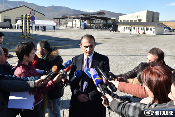 The opening ceremony of Bagratashen customs point